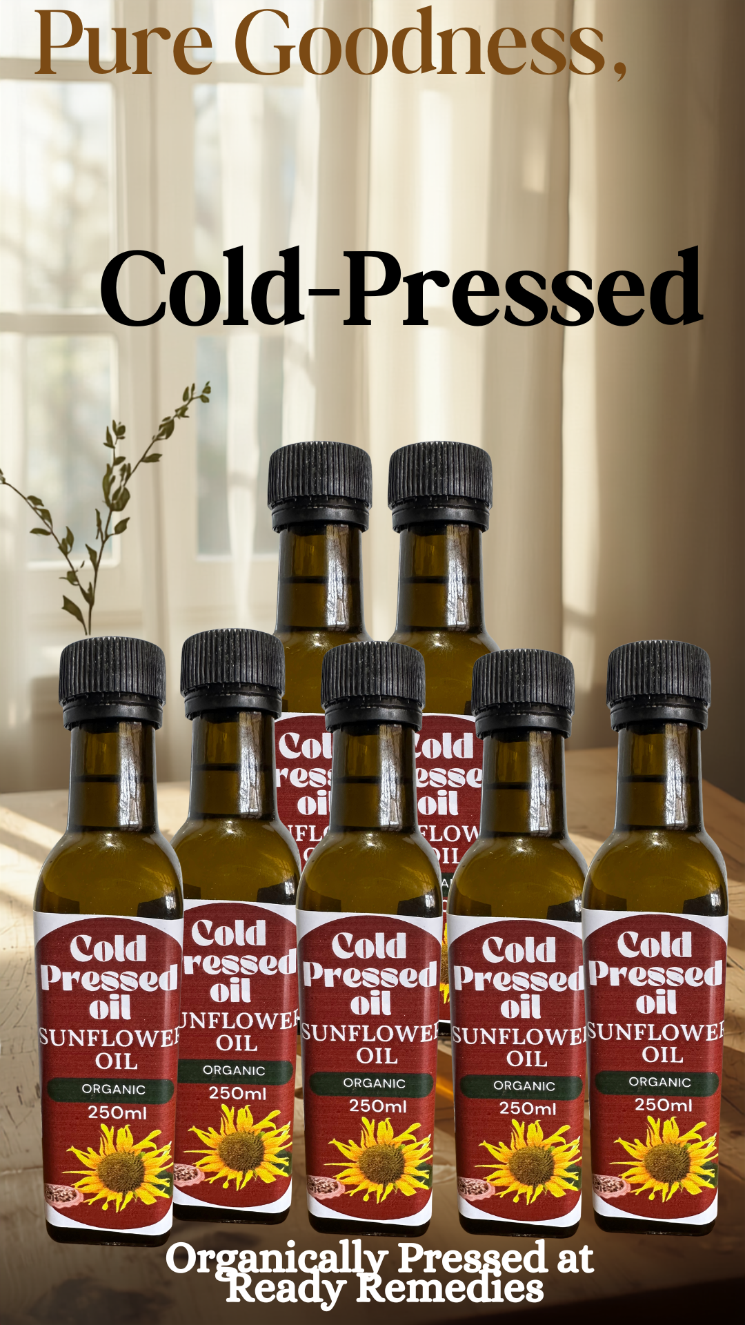 Organic Cold Pressed Suflower oil